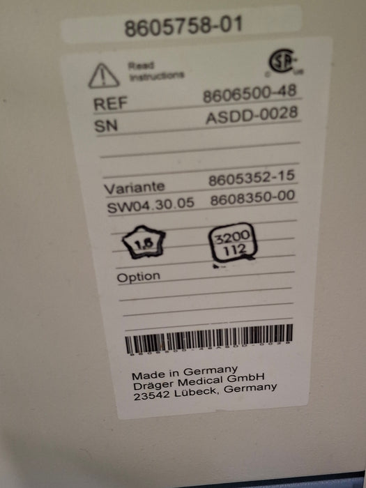 Draeger Medical Apollo Anesthesia System