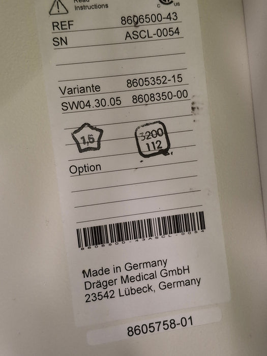 Draeger Medical Apollo Anesthesia System