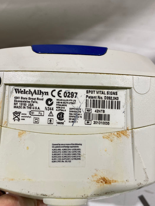 Welch Allyn Spot 420 - NIBP, Temp, Nellcor SpO2 Vital Signs Monitor