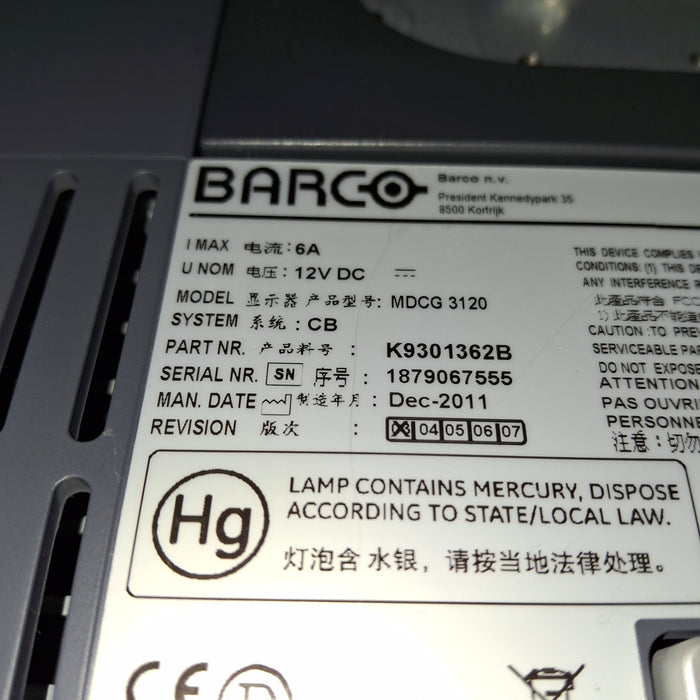 Barco MDCG-3120 Coronis 21" Grayscale Monitor