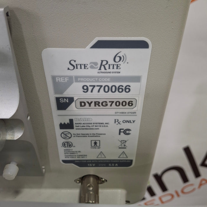 Bard Medical Site Rite 6 Ultrasound