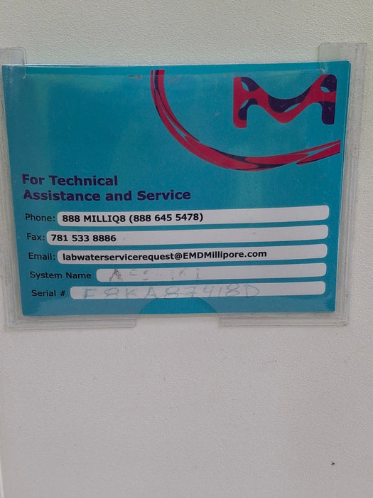 Millipore AFS Essential 16D Water Purification System