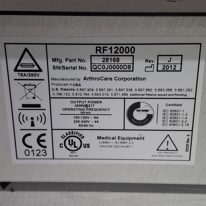ArthroCare Corporation Quantum 2 Electrosurgical Unit