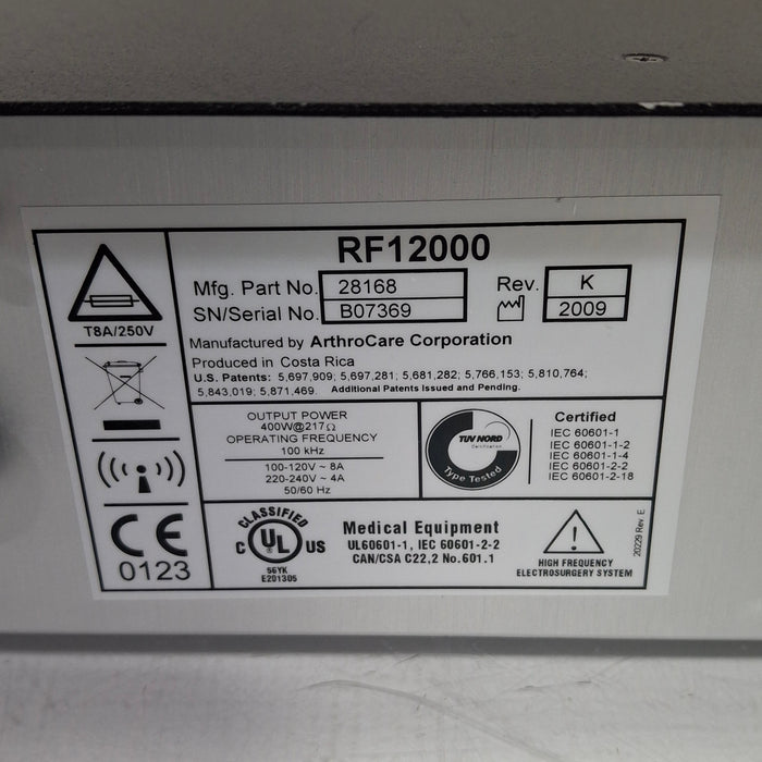 ArthroCare Corporation Quantum 2 Electrosurgical Unit