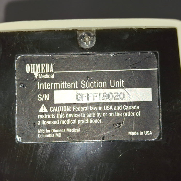 Ohmeda Medical 200 Intermittent Suction Unit