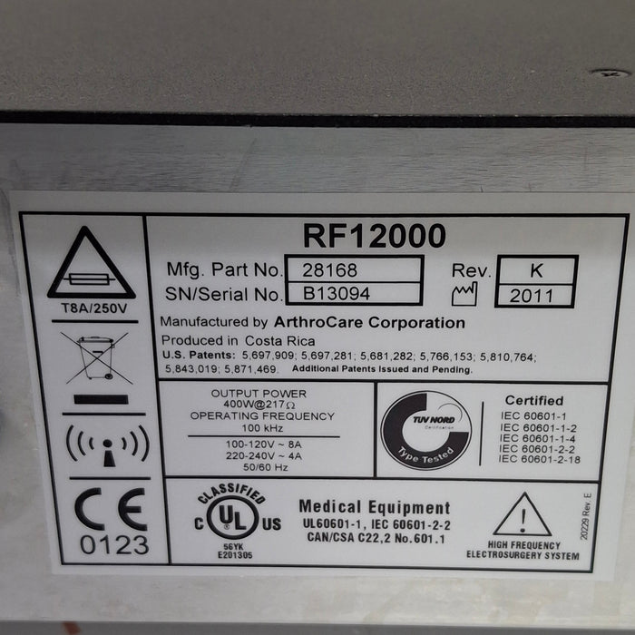 ArthroCare Corporation Quantum 2 Electrosurgical Unit