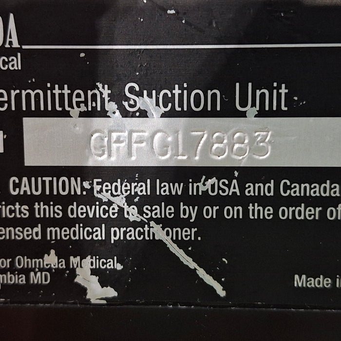 Ohmeda Medical 200 Intermittent Suction Unit