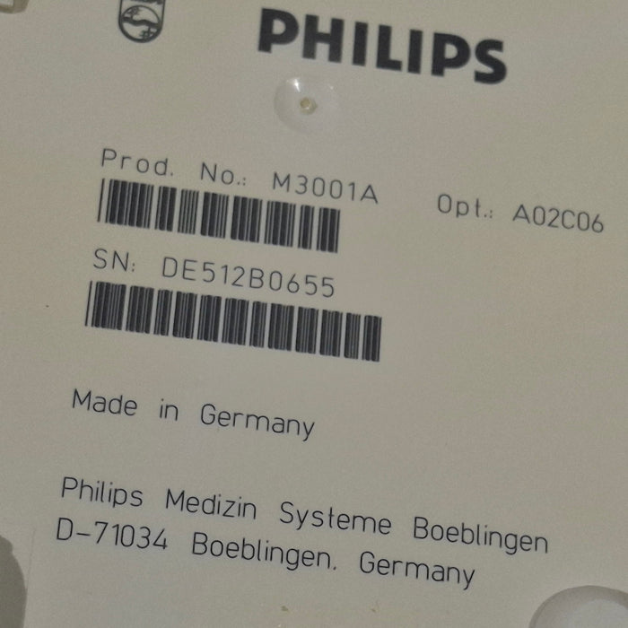 Philips M3001A-A02C06 OxiMax SpO2, NIBP, ECG, Temp, IBP MMS Module