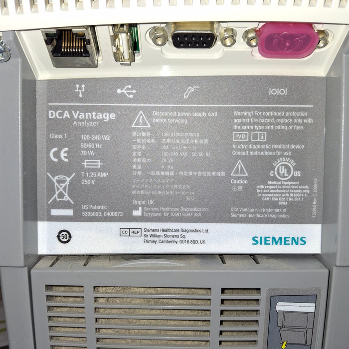 Siemens DCA Vantage Analyzer