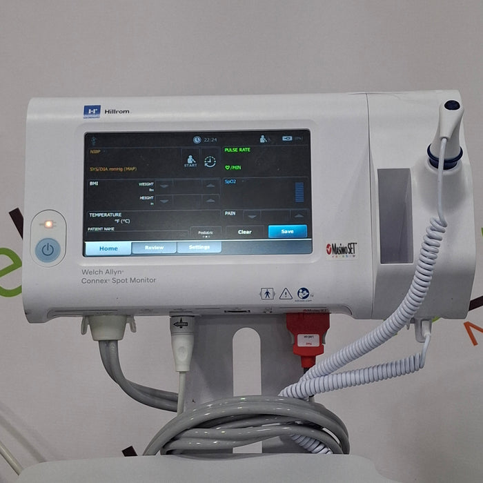 Welch Allyn Connex Spot Bluetooth - Masimo SpO2, SureTemp Monitor
