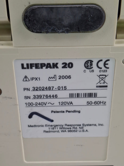 Physio-Control LifePak 20 Defibrillator