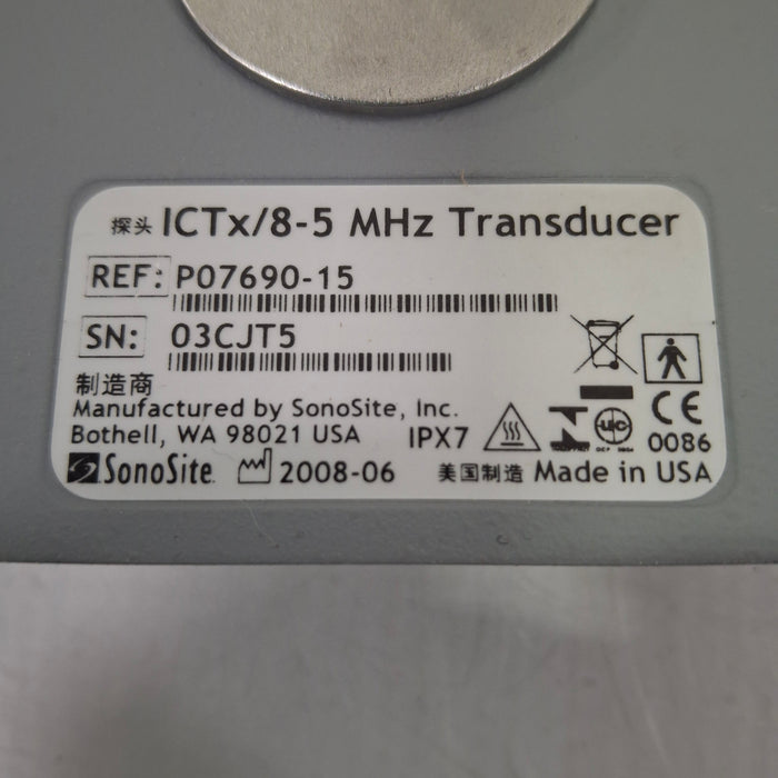 Sonosite ICTx/8-5 MHz Transvaginal Transducer