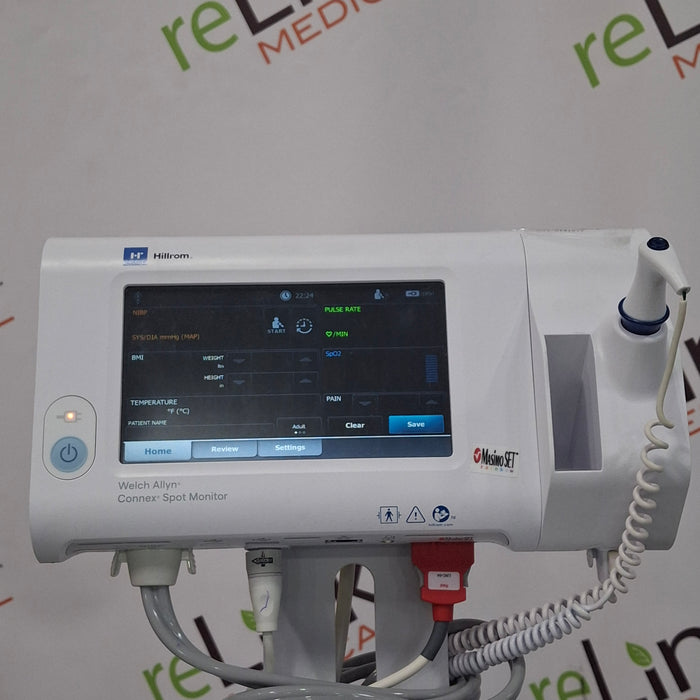 Welch Allyn Connex Spot Bluetooth - Masimo SpO2, SureTemp Monitor