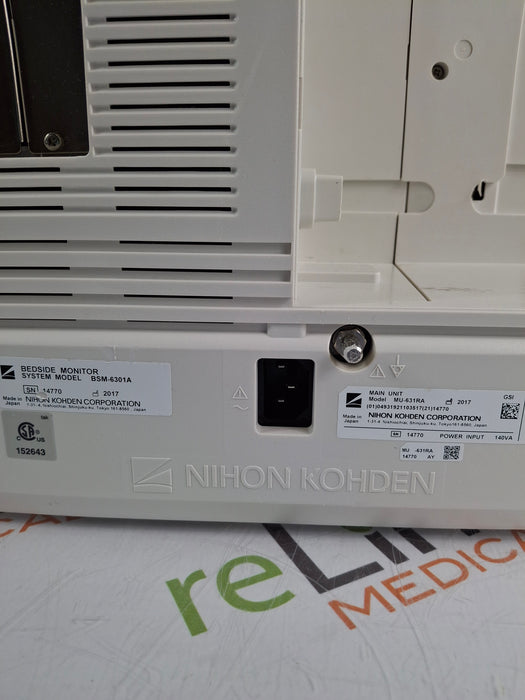 Nihon Kohden Life Scope BSM-6301A Patient Monitor