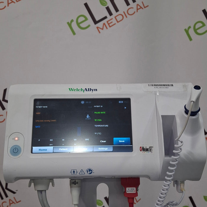 Welch Allyn Connex Spot Bluetooth - Masimo SpO2, SureTemp Monitor