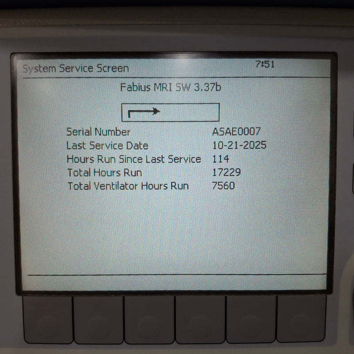 Draeger Medical Fabius MRI Anesthesia Machine