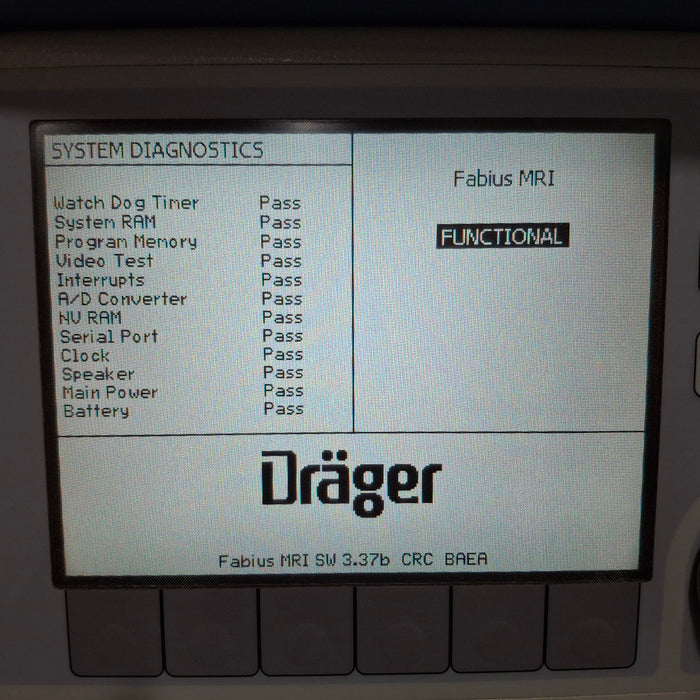Draeger Medical Fabius MRI Anesthesia Machine