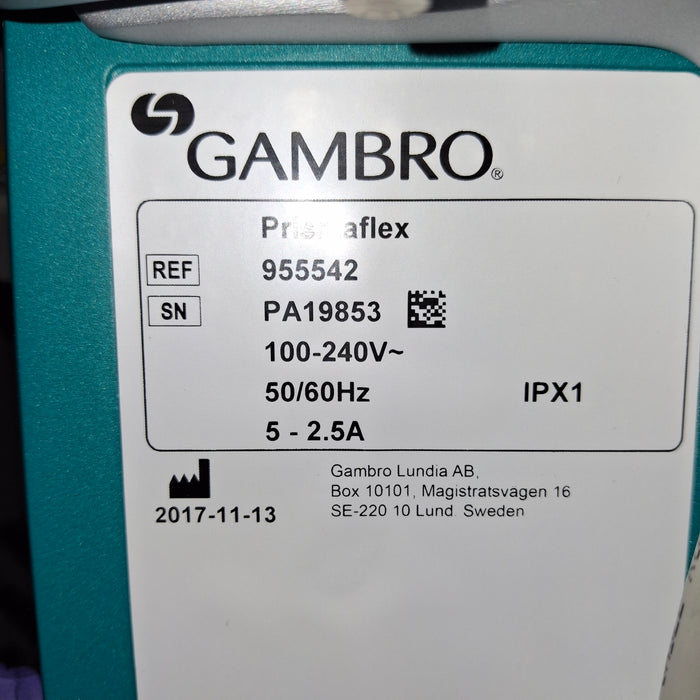 Gambro Prismaflex Dialysis Machine