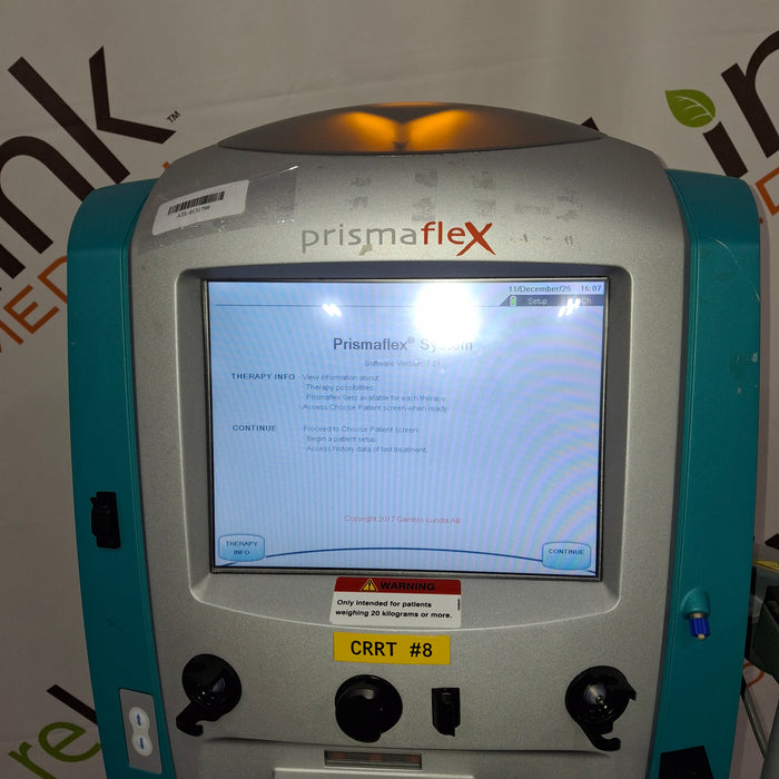 Gambro Prismaflex Dialysis Machine