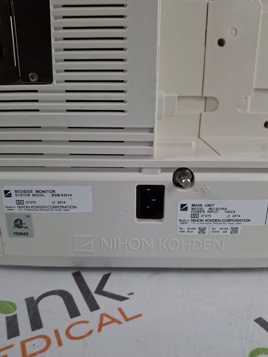 Nihon Kohden Life Scope BSM-6301A Patient Monitor