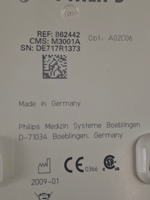 Philips M3001A-A02C06 OxiMax SpO2, NIBP, ECG, Temp, IBP MMS Module