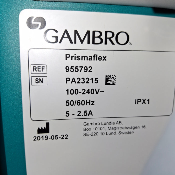 Gambro Prismaflex Dialysis Machine