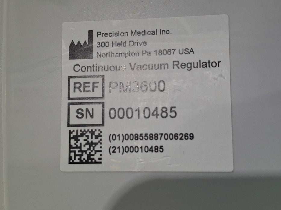 Precision Medical PM3600 Continuous Line Vacuum Regulator