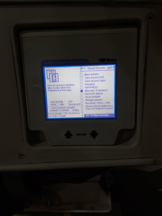 Hill-Rom TotalCare P1900 w/ SpO2RT Upgrade Kit ICU Bed