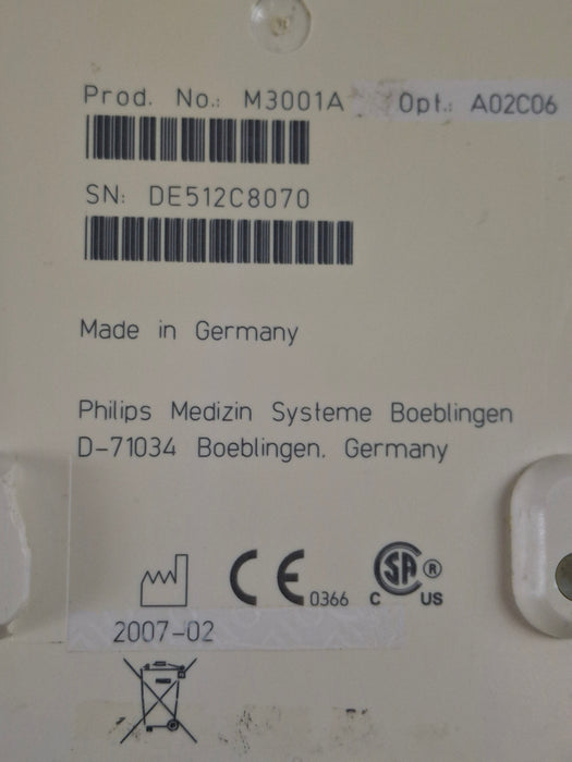 Philips M3001A-A02C06 OxiMax SpO2, NIBP, ECG, Temp, IBP MMS Module