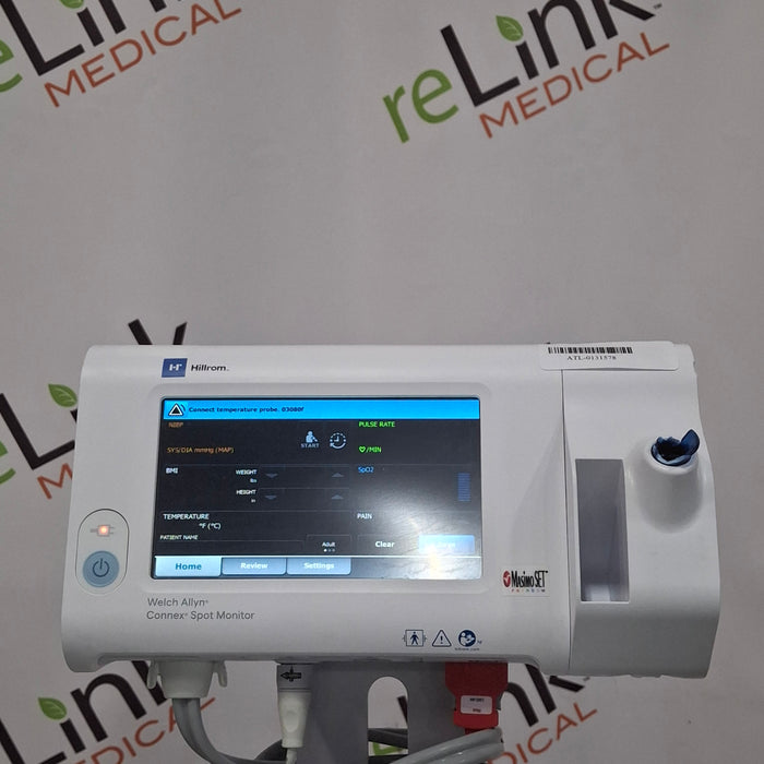 Welch Allyn Connex Spot Bluetooth - Masimo SpO2, SureTemp Monitor