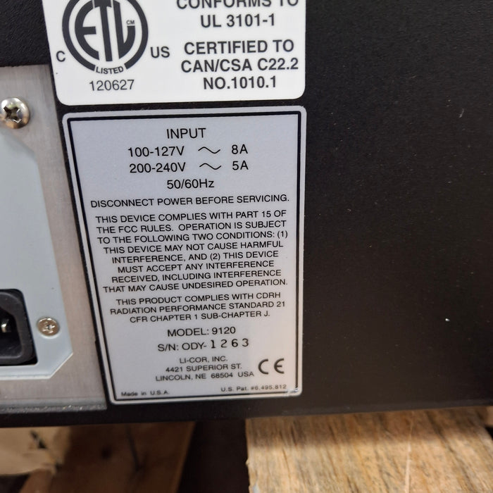 Li-Cor Inc 9120 Infrared Imaging System