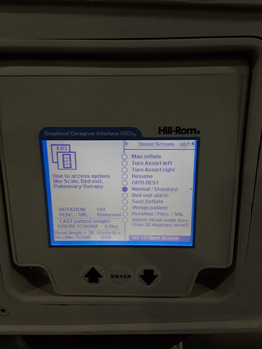 Hill-Rom TotalCare P1900 w/ SpO2RT Upgrade Kit ICU Bed