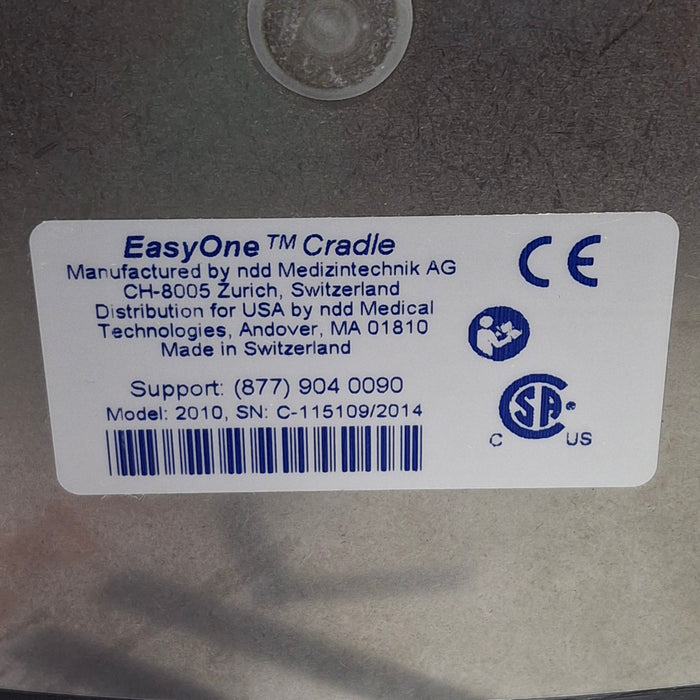 NDD Medical Technologies Inc EasyOne Plus 2001 Diagnostic Spirometry System