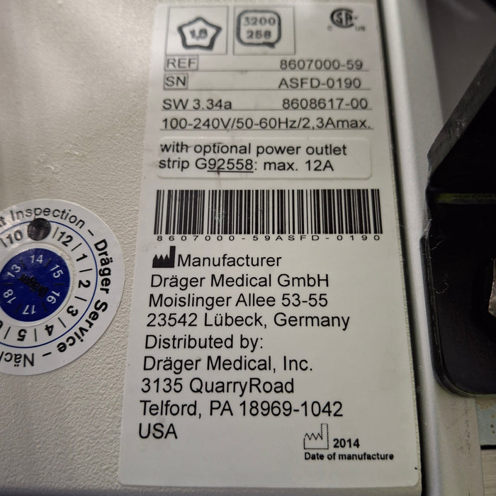 Draeger Medical Fabius GS Premium Anesthesia Machine