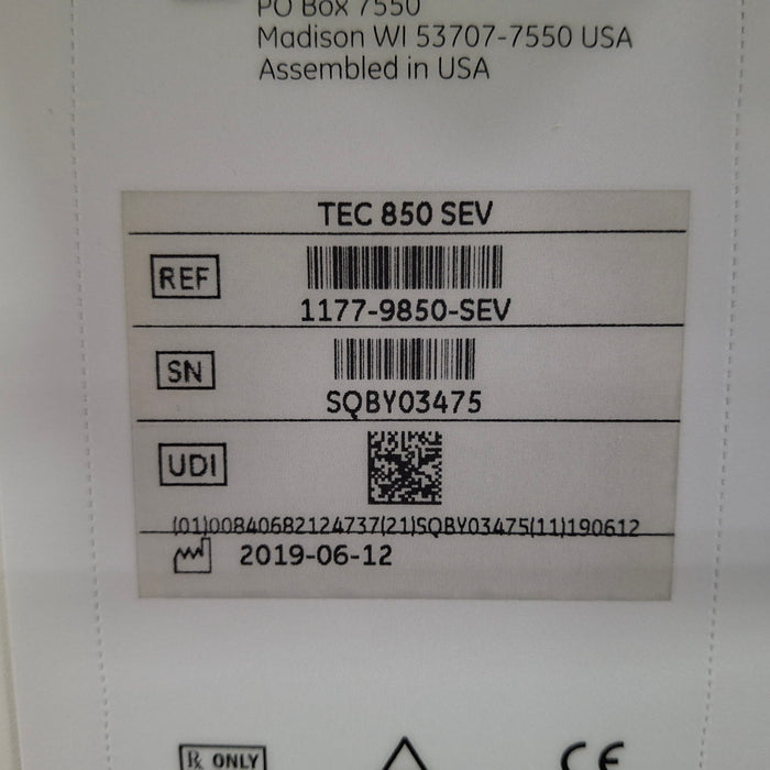 Datex-Ohmeda Tec 850 Sevoflurane Vaporizer