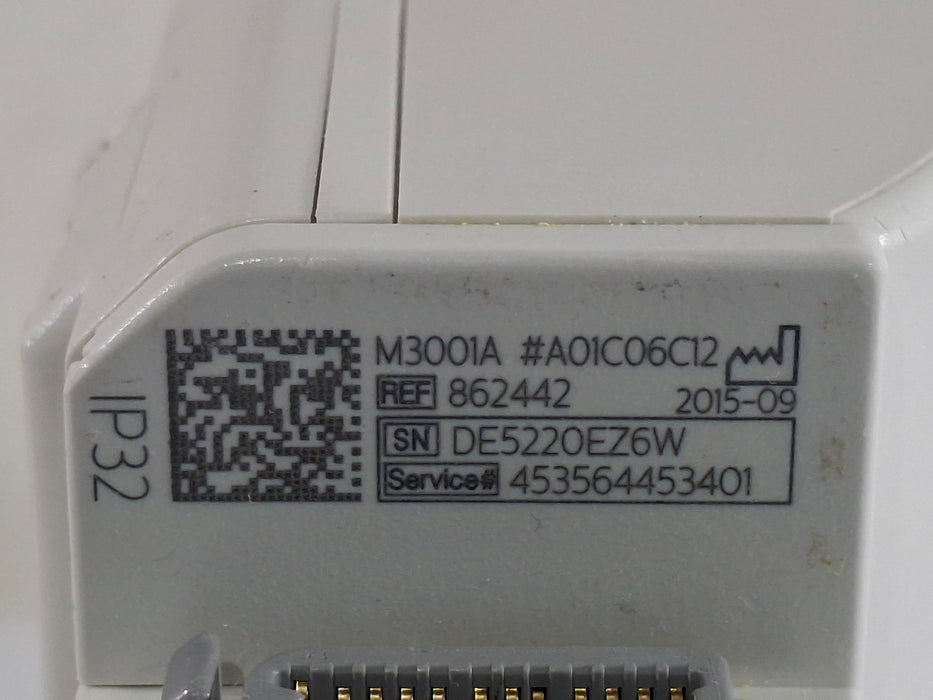 Philips M3001A-A01C06C12 Fast SpO2, NIBP, 12 lead ECG, Temp, IBP MMS Module