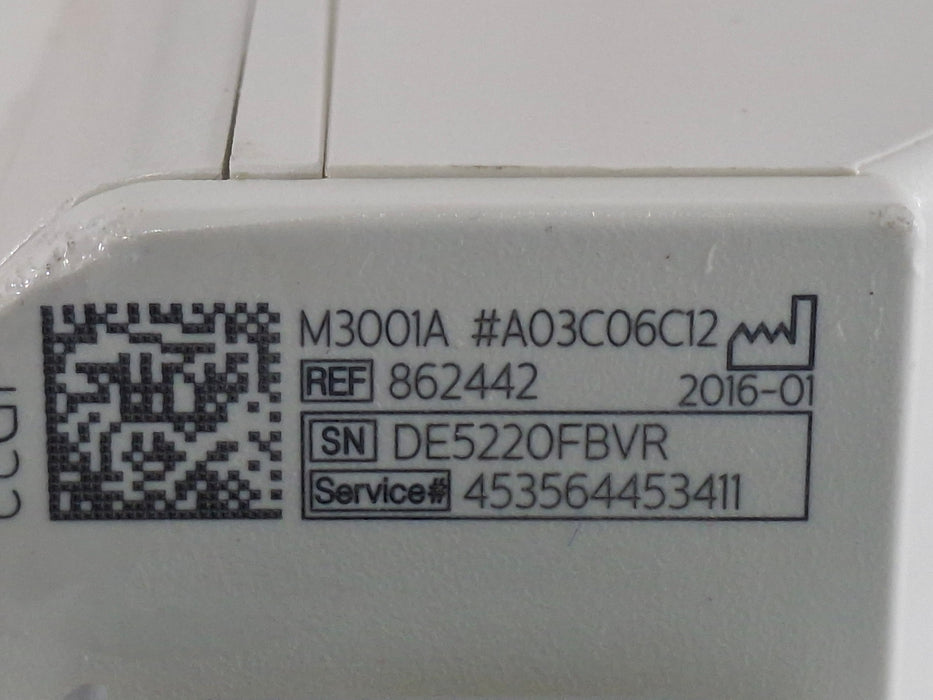 Philips M3001A-A03C06C12 Masimo SpO2, NIBP, 12 lead ECG, Temp, IBP MMS Module