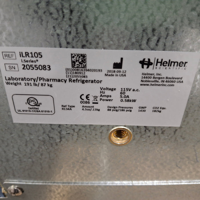 Helmer Inc iLR105 Undercounter Refrigerator