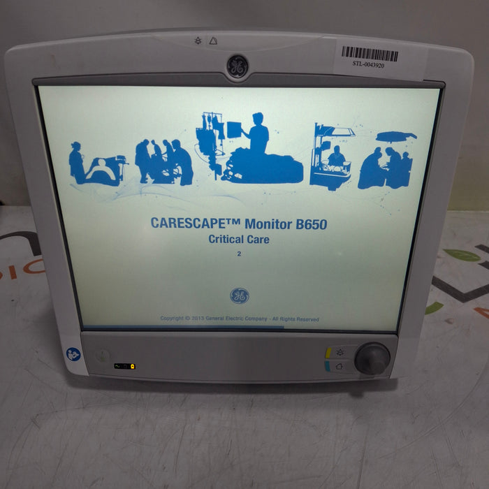 GE Healthcare Carescape B650 Critical Care Patient Monitor
