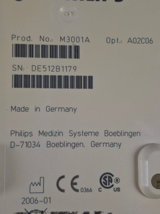 Philips M3001A-A02C06 OxiMax SpO2, NIBP, ECG, Temp, IBP MMS Module