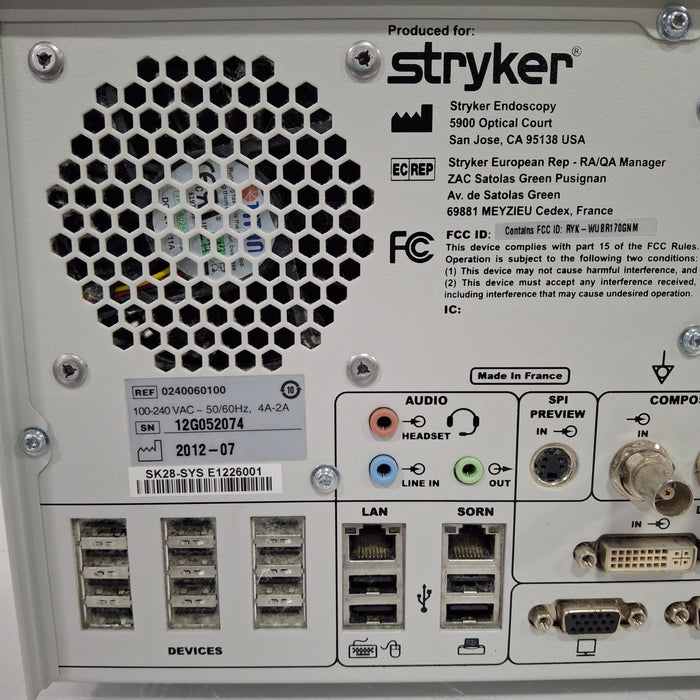 Stryker SDC3 240 060 100 Image Management System