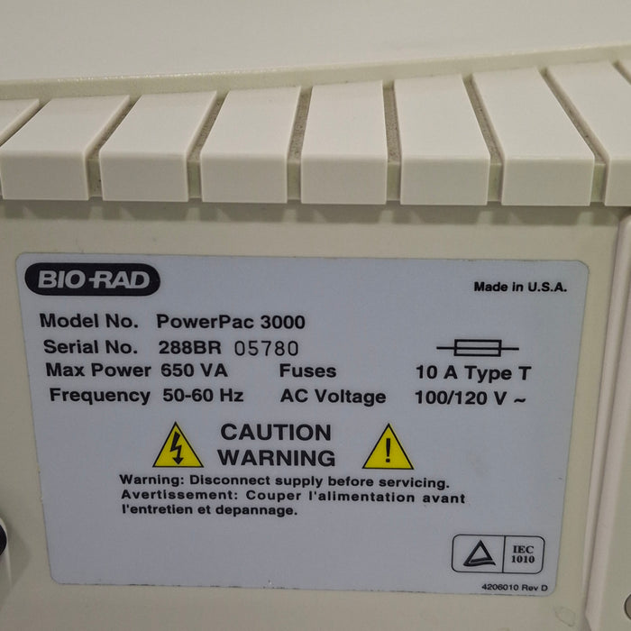 Bio-Rad PowerPac 3000 Electrophoresis Power Supply