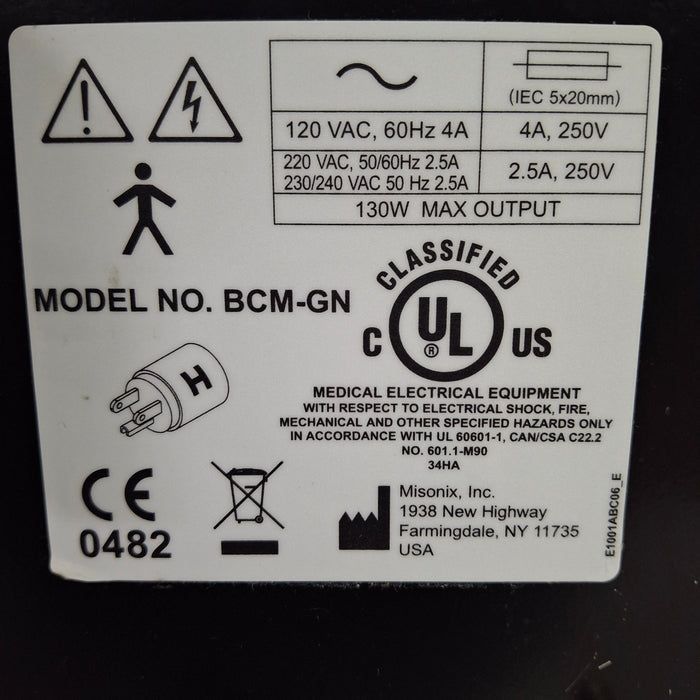 Misonix, Inc. BCM-GN BoneScalpel Generator