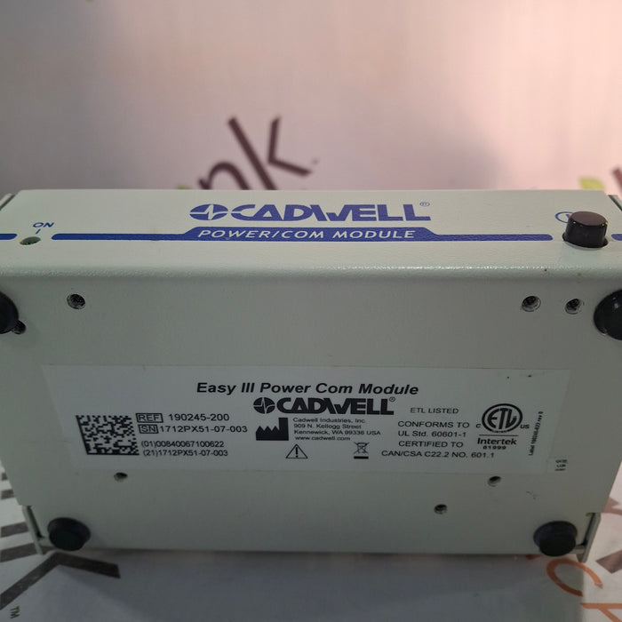 Cadwell Laboratories Inc. Easy III Power/Com Module