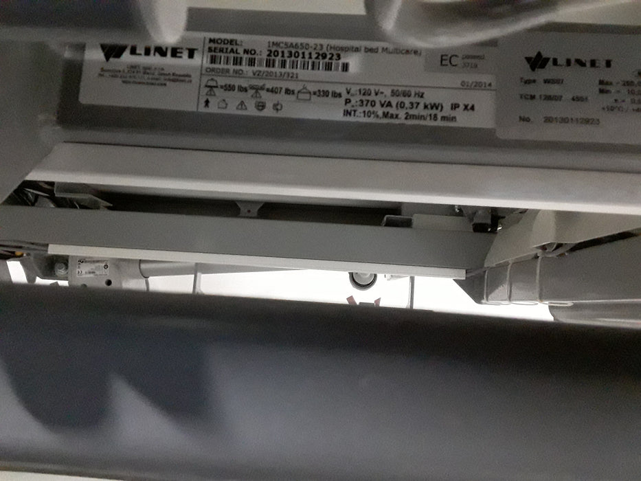 LINET Americas Inc 1MC5A650 Multicare Hospital Bed