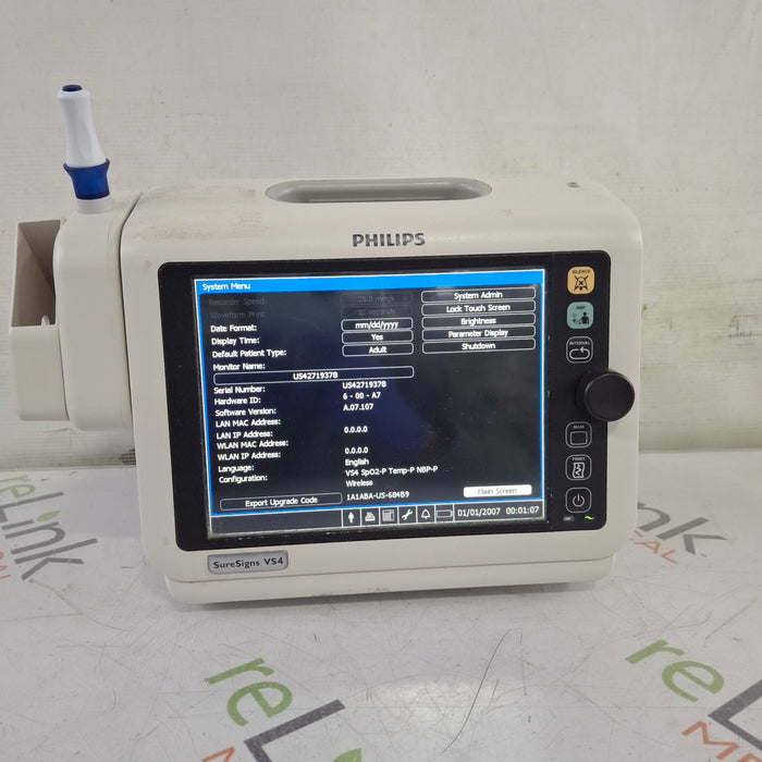 Philips SureSigns VS4 Vital Signs Monitor