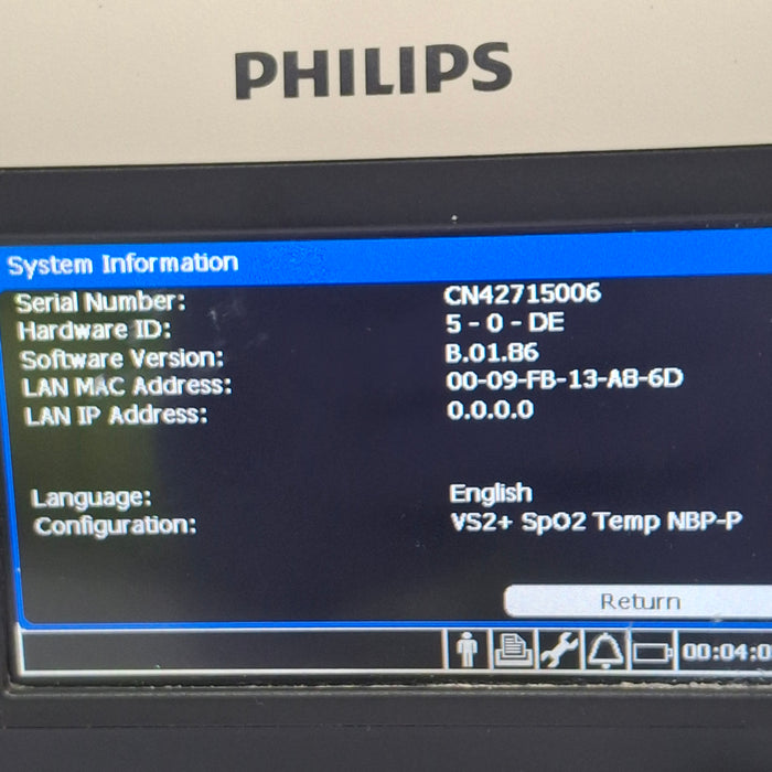 Philips SureSigns VS2+ Vital Signs Monitor