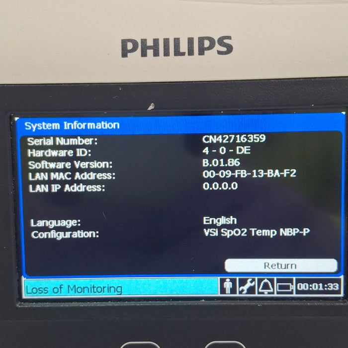 Philips SureSigns VSi Vital Signs Monitor