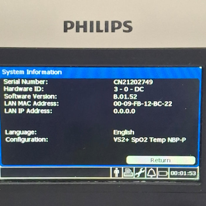 Philips SureSigns VS2+ Vital Signs Monitor