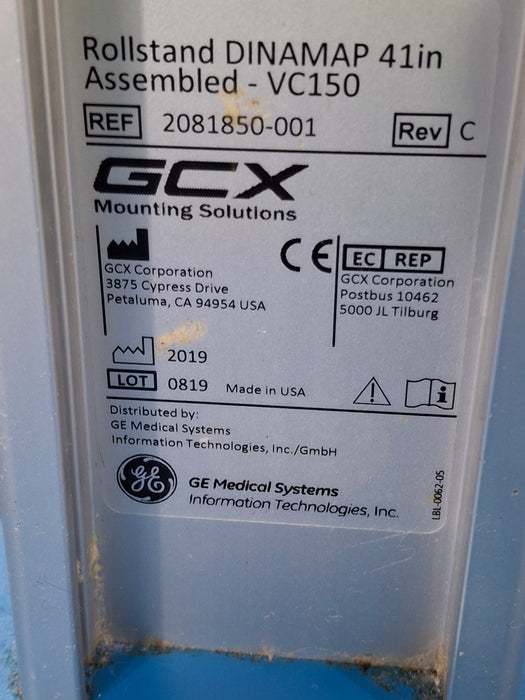GCX Corporation VC150 Rollstand DINAMAP 41in Assembled